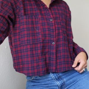 Wild Fable Cropped Plaid
